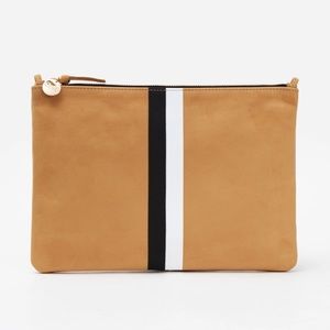 clare v stripe clutch